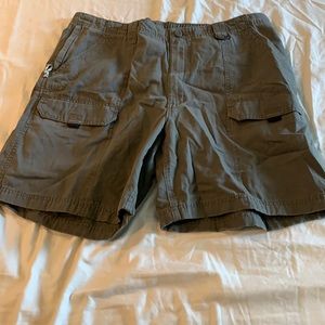Grey cargo shorts